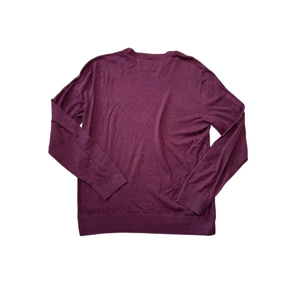 GAP pullover Crewneck, Lightweight, Cotton Blend sweater, Men's size LG; Maroon